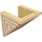 Ekena Millwork 6"W x 6"D x 6"H Wide Landon Rough Cedar Woodgrain TimberThane Corbel, Primed Tan CORUR06X06X06LANRCPR - alternate 5